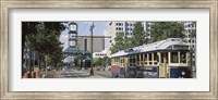 View Of A Tram Trolley On A City Street, Court Square, Memphis, Tennessee, USA Fine Art Print