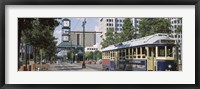 View Of A Tram Trolley On A City Street, Court Square, Memphis, Tennessee, USA Fine Art Print