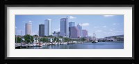 Skyline & Garrison Channel Marina Tampa FL USA Fine Art Print