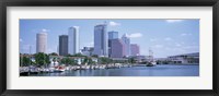 Skyline & Garrison Channel Marina Tampa FL USA Fine Art Print