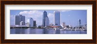 Skyscrapers at the waterfront, Main Street Bridge, St. John's River, Jacksonville, Florida, USA Fine Art Print