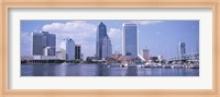 Skyscrapers at the waterfront, Main Street Bridge, St. John's River, Jacksonville, Florida, USA Fine Art Print