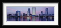 Skyscrapers On The Waterfront, St. John's River, Jacksonville, Florida, USA Fine Art Print