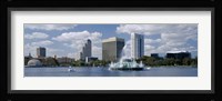 Buildings at the waterfront, Lake Eola, Orlando, Florida, USA Fine Art Print