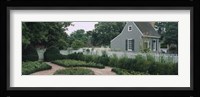 Building in a garden, Williamsburg, Virginia, USA Fine Art Print