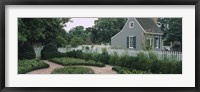 Building in a garden, Williamsburg, Virginia, USA Fine Art Print