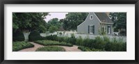 Building in a garden, Williamsburg, Virginia, USA Fine Art Print