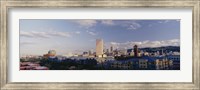 High angle view of buildings in a city, Portland, Oregon, USA Fine Art Print