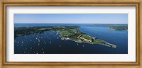 Aerial view of a fortress, Fort Adams, Newport, Rhode Island, USA Fine Art Print