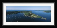 Aerial view of a fortress, Fort Adams, Newport, Rhode Island, USA Fine Art Print