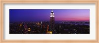 Empire State building at night, New York NY Fine Art Print