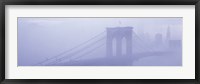 Brooklyn Bridge in the fog Fine Art Print