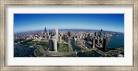 Aerial view of Chicago IL Fine Art Print