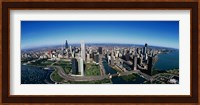 Aerial view of Chicago IL Fine Art Print