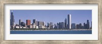 Chicago skyline from the lake, IL Fine Art Print