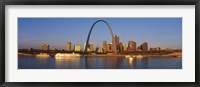 St. Louis Skyline with arch Fine Art Print