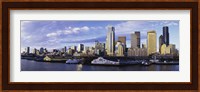 City at the waterfront, Seattle, Washington State, USA Fine Art Print