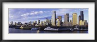 City at the waterfront, Seattle, Washington State, USA Fine Art Print