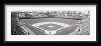 Wrigley Field in black and white, USA, Illinois, Chicago Fine Art Print