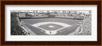 Wrigley Field in black and white, USA, Illinois, Chicago Fine Art Print