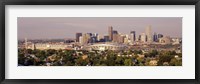 Daytime Photo of the Denver Colorado Skyline Fine Art Print