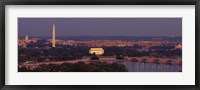 USA, Washington DC, aerial, night Fine Art Print