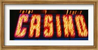 Casino Sign Las Vegas NV Fine Art Print