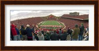 Spectators watching a football match at Camp Randall Stadium, University of Wisconsin, Madison, Dane County, Wisconsin, USA Fine Art Print