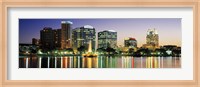 Skyline At Dusk, Orlando, Florida, USA Fine Art Print