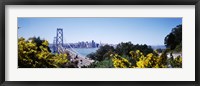 Bay Bridge In San Francisco, San Francisco, California, USA Framed Print