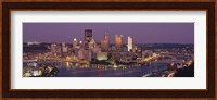 Night view of Pittsburgh Fine Art Print