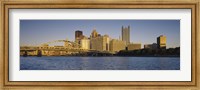 Buildings and Bridge in Pittsburgh, Pennsylvania Fine Art Print