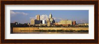 Buildings at the waterfront, White River, Indianapolis, Marion County, Indiana, USA Fine Art Print
