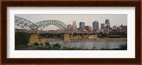 Bridge across the river, Kansas City, Missouri, USA Fine Art Print