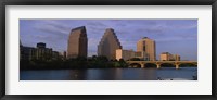 Bridge over a river, Congress Avenue Bridge, Austin, Texas, USA Fine Art Print