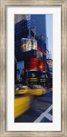 Traffic on a street, Times Square, Manhattan, New York City, New York State, USA Fine Art Print
