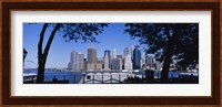 Skyscrapers on the waterfront in Manhattan, New York City Fine Art Print