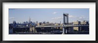 Bridge over a river, Manhattan Bridge, Manhattan, New York City Fine Art Print