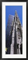 Low angle view of a cathedral, St. Patrick's Cathedral, Manhattan, New York City, New York State, USA Fine Art Print