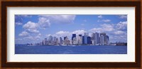 Skyscrapers on the waterfront, Manhattan Fine Art Print
