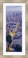 Aerial View of Traffic Through Manhattan (vertical) Fine Art Print