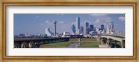 Office Buildings In A City, Dallas, Texas, USA Fine Art Print