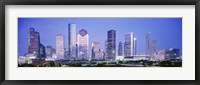 Houston Skyline Lit Up, Texas Fine Art Print