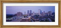 High angle view of a city, Fort Worth, Texas, USA Fine Art Print