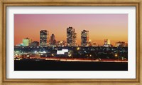 Fort Worth at dusk, Texas Fine Art Print