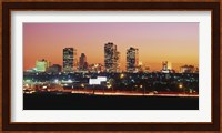 Fort Worth at dusk, Texas Fine Art Print