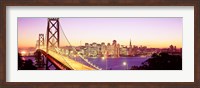 San Francisco Skyline with Golden Gate Bridge Fine Art Print