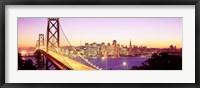 San Francisco Skyline with Golden Gate Bridge Fine Art Print