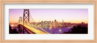 San Francisco Skyline with Golden Gate Bridge Fine Art Print