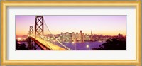 San Francisco Skyline with Golden Gate Bridge Fine Art Print